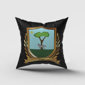Lupi Surname Shield Cushion