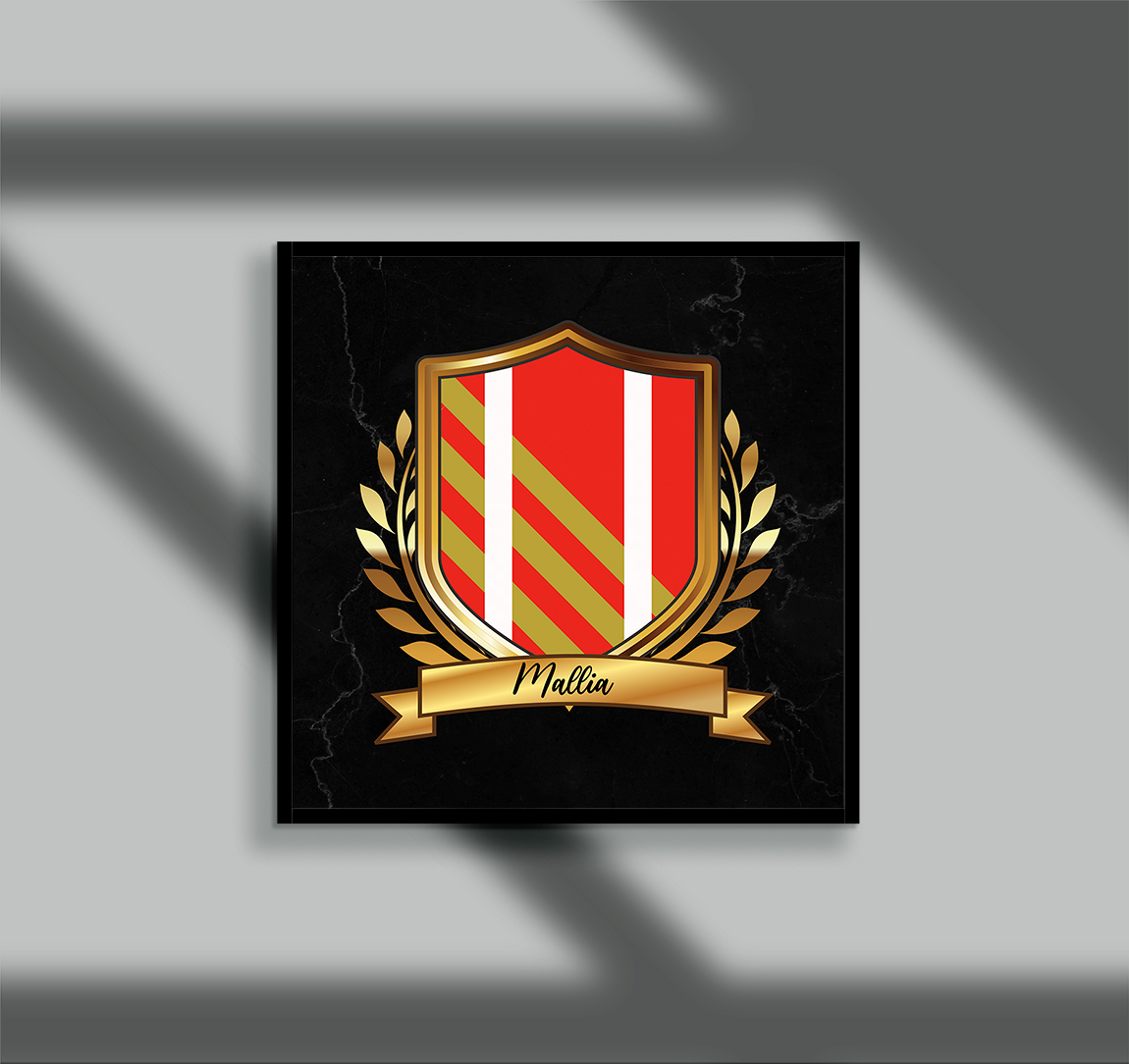 Mallia Surname Shield Prints - Image 2