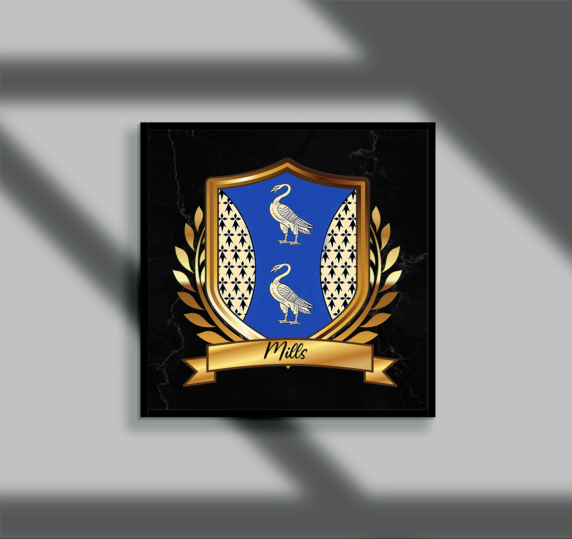 Mills Surname Shield Prints - Image 2