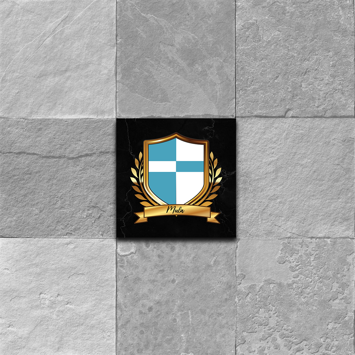 Mula 2 Coat of Arms Ceramic Tile