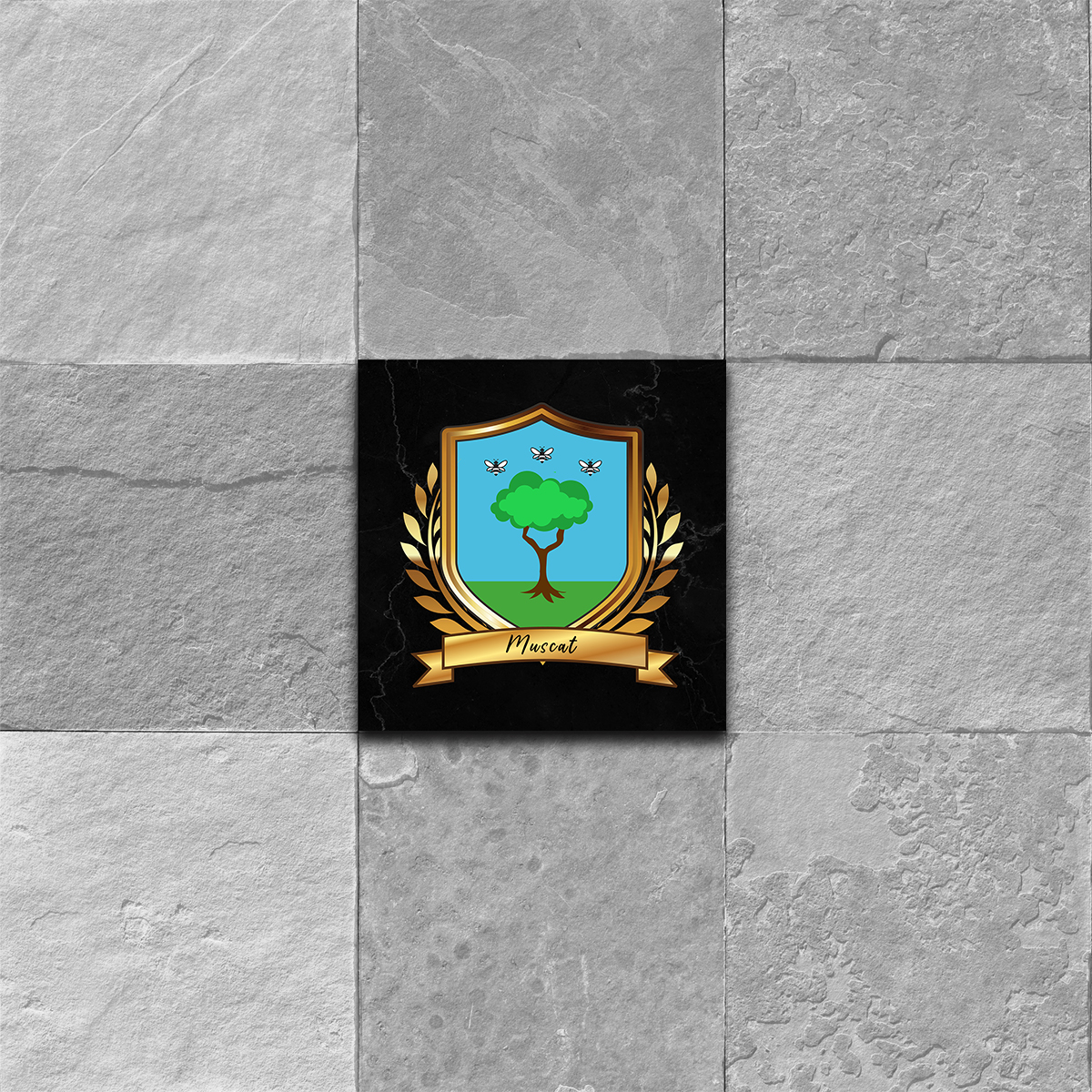 Muscat Coat of Arms Ceramic Tile