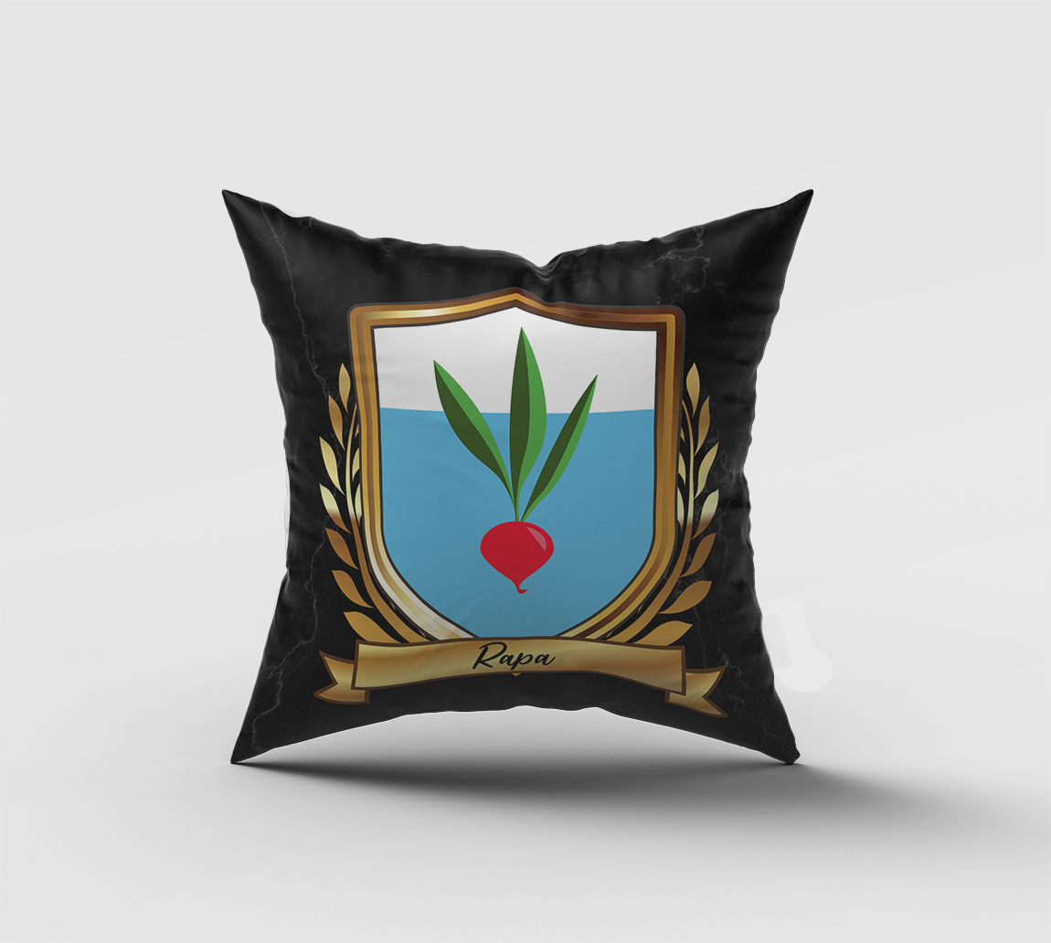Rapa Surname Shield Cushion