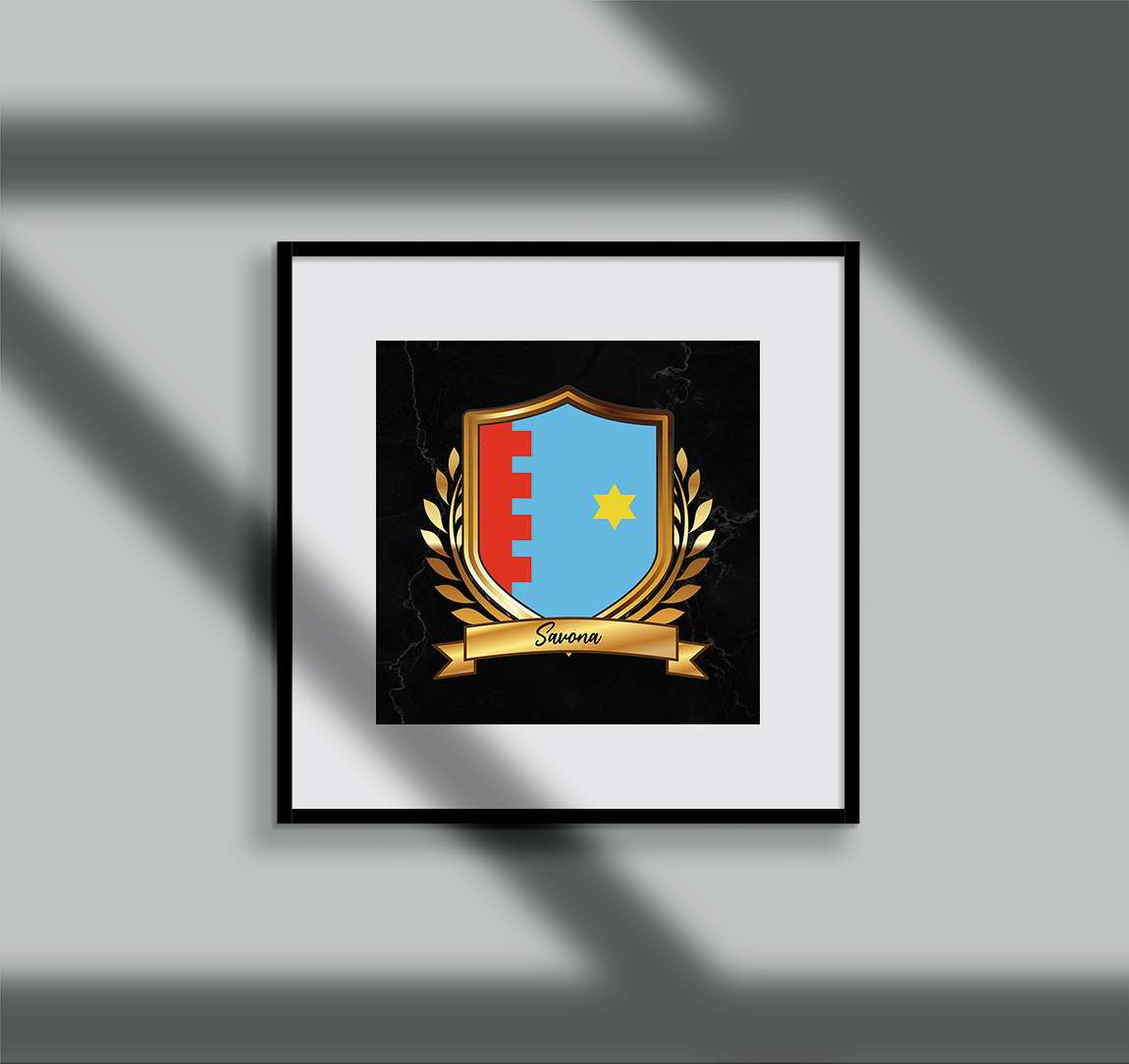 Savona Surname Shield Prints