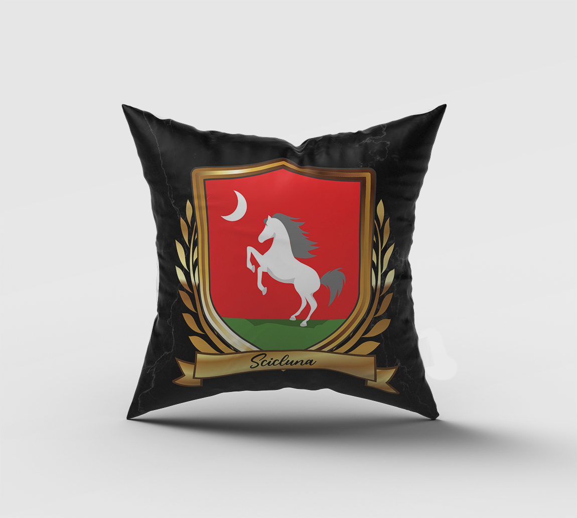 Scicluna Surname Shield Cushion