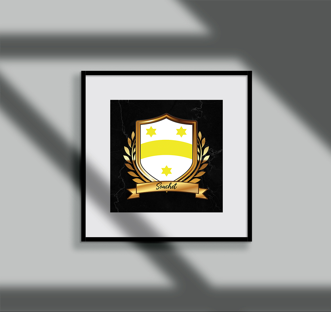 Souchet Surname Shield Prints