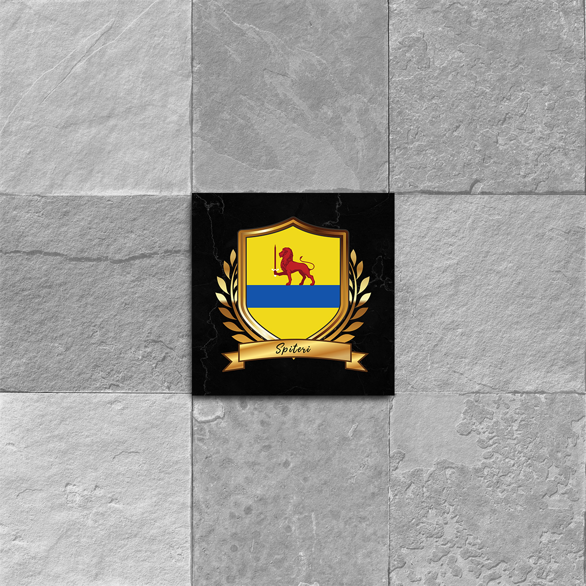 Spiteri Coat of Arms Ceramic Tile