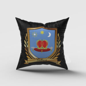Sultana Surname Shield Cushion