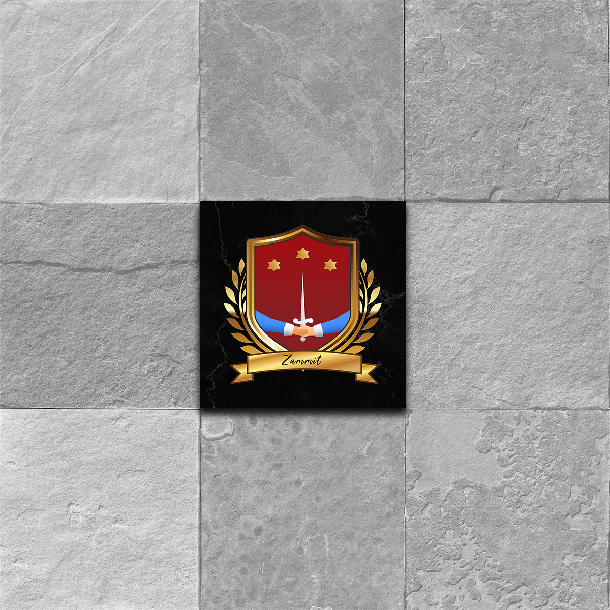 Zammit Coat of Arms Ceramic Tile