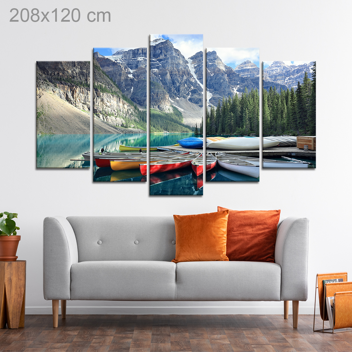 Moraine Lake in the Rocky Mountains in Alberta, Canada