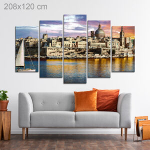 Panoramic View of Valletta at Sunset