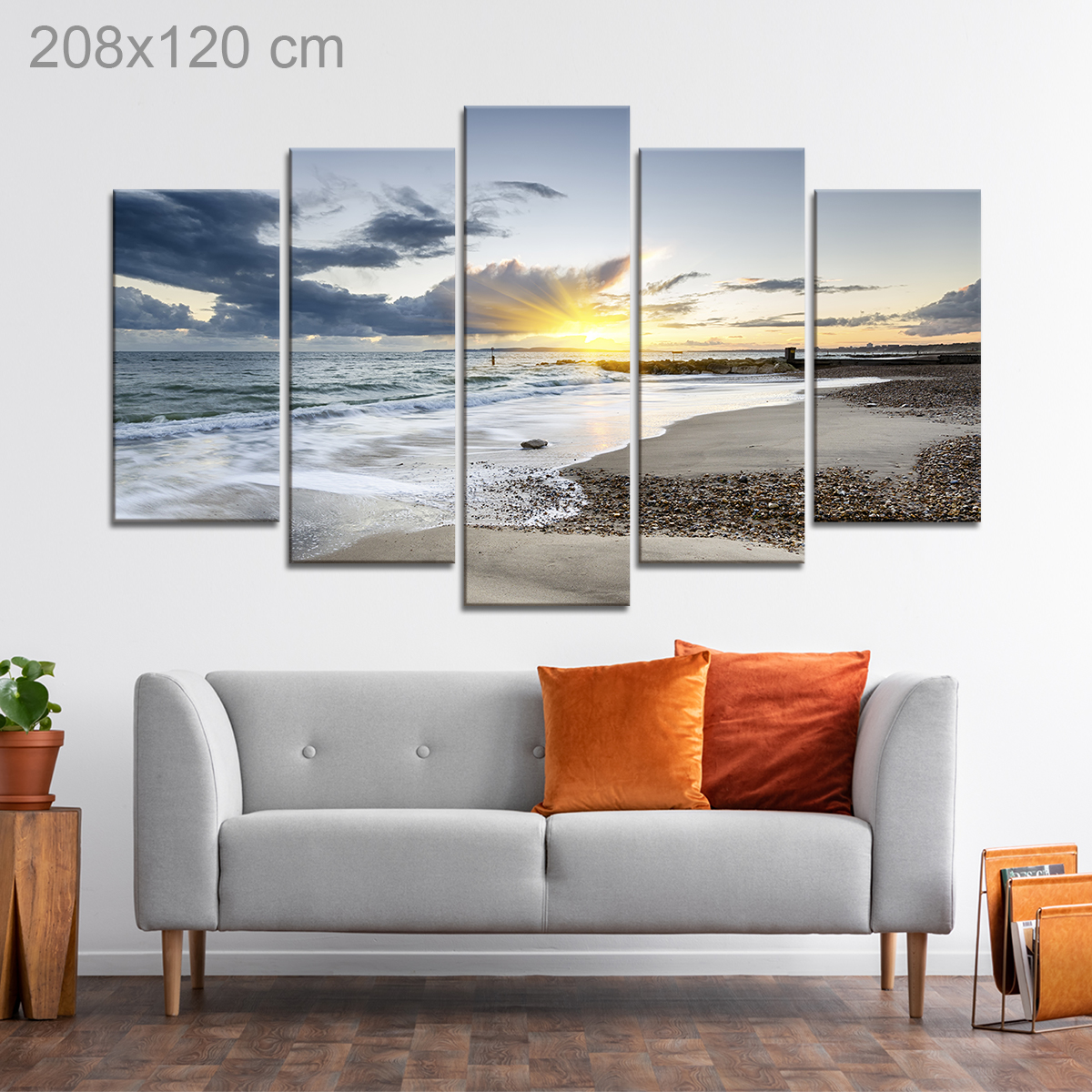 Hengistbury Head Beach in Dorset, Southwest England