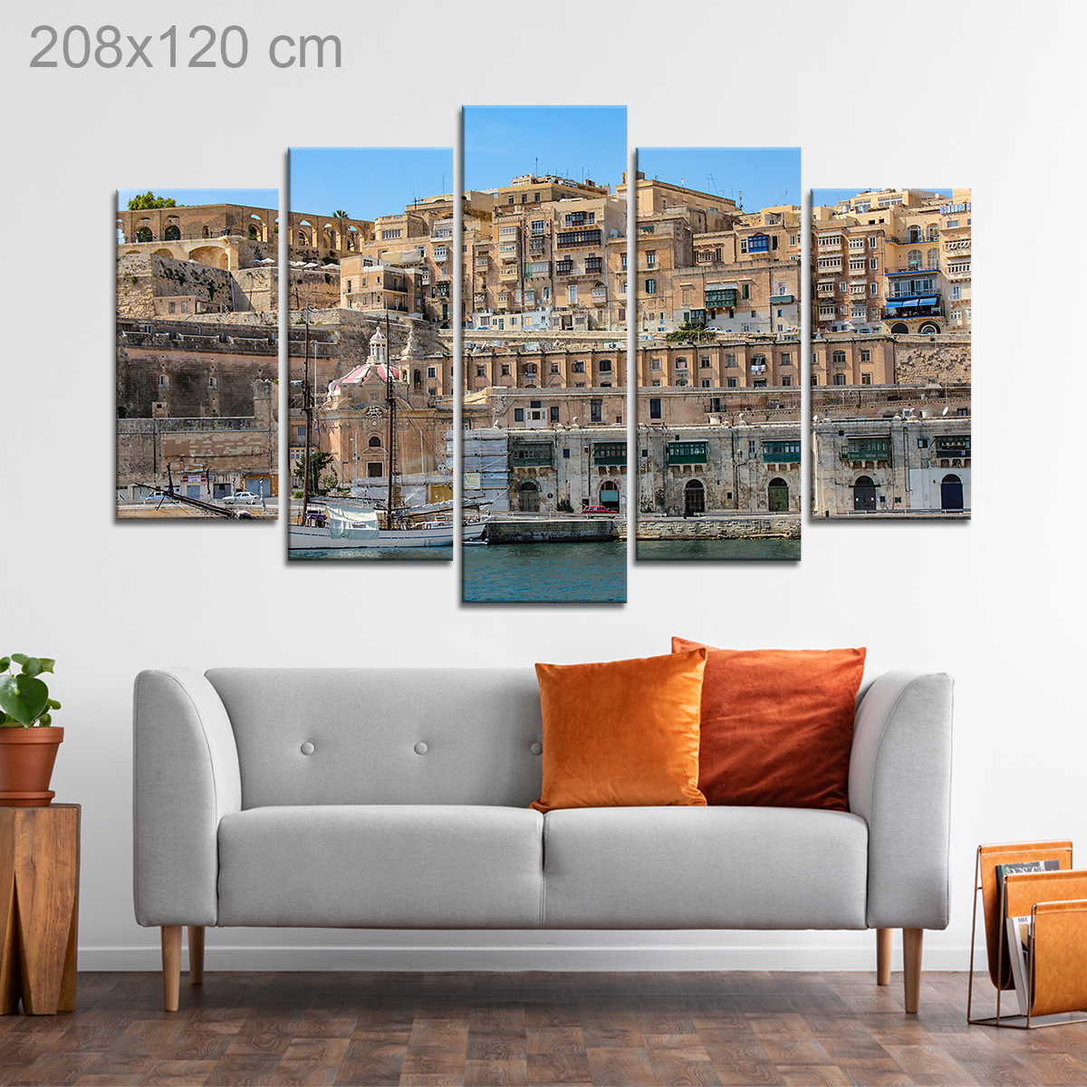 Ancient Harbor in Valletta, Malta