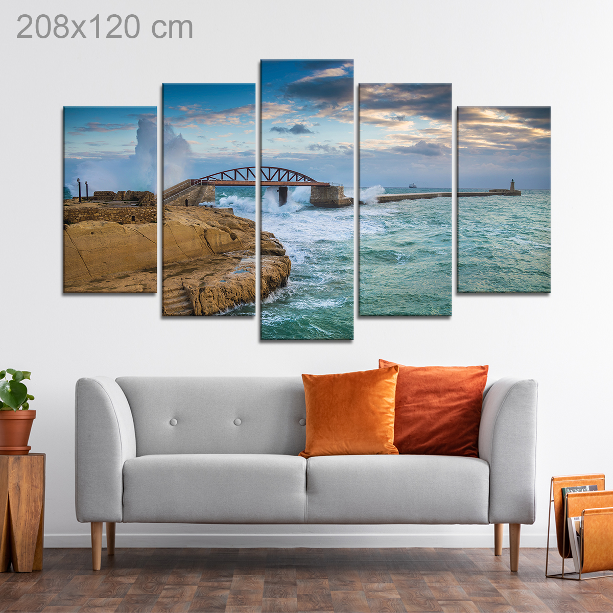 Breakwater Bridge in Valletta, Malta