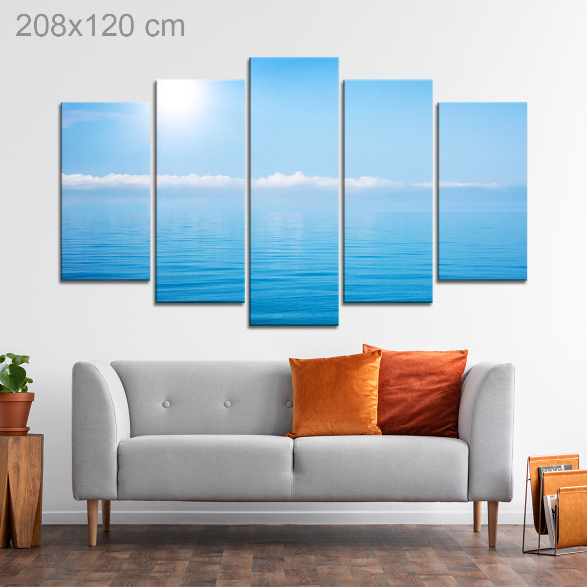 Cloudy and Sunny Sea View