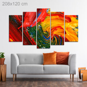 Brush Stroked Abstract Oil Painting