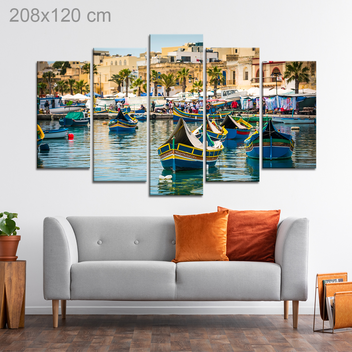 Harbor in Marsaxlokk, Malta