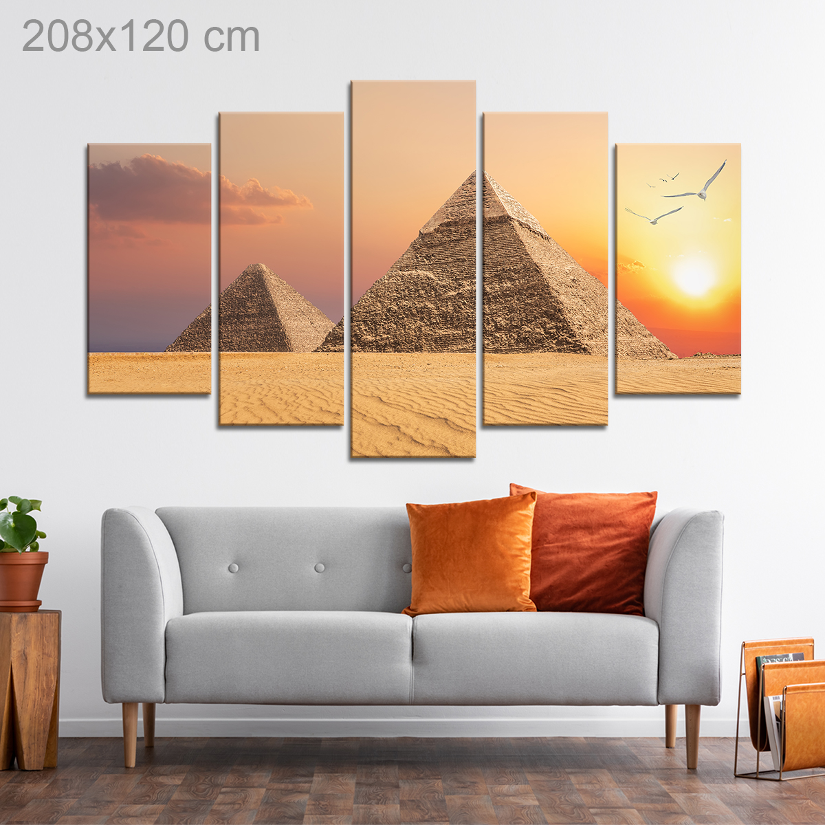 Pyramids Chepren and Cheops in Giza, Egypt