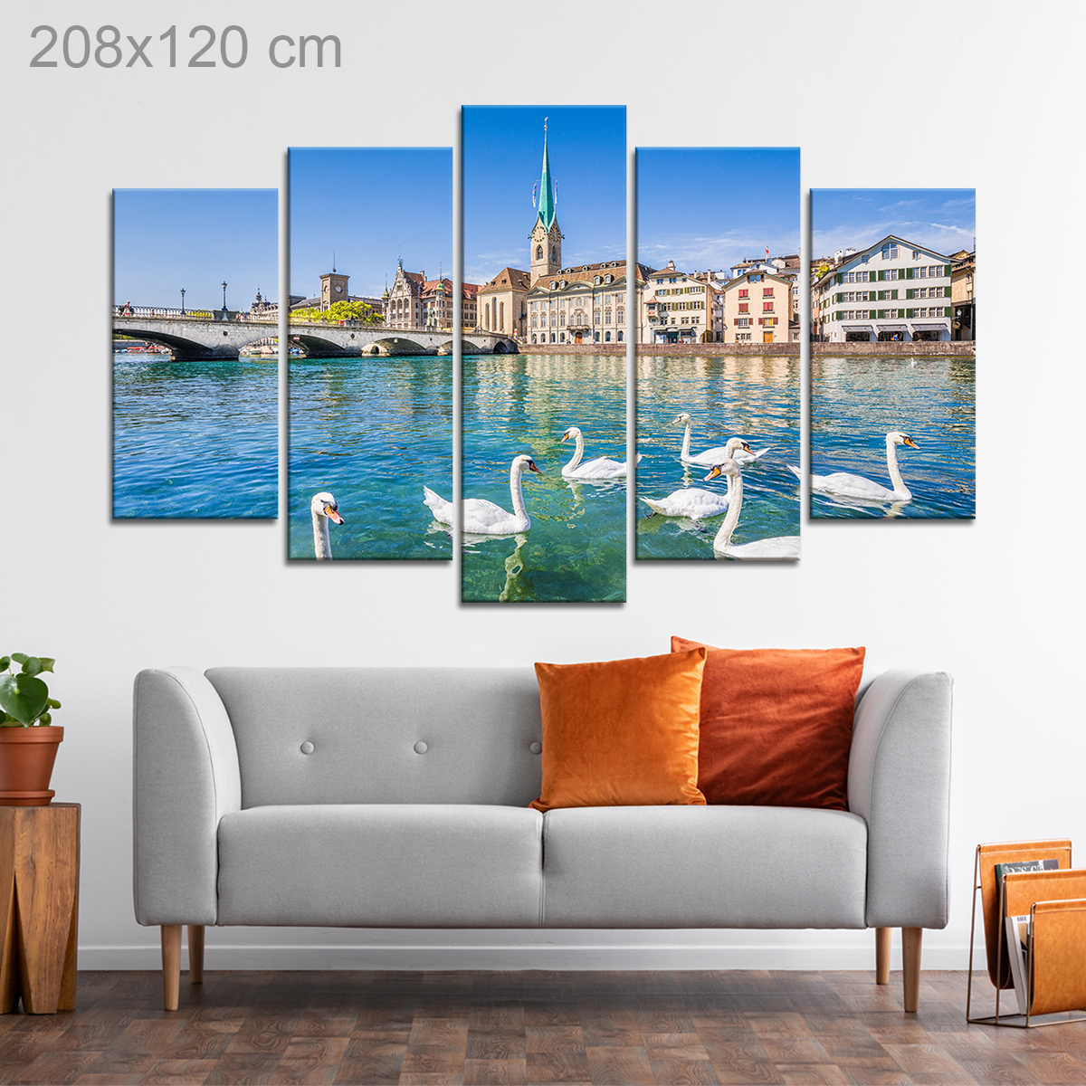 Limmat River in Zurich, Switzerland