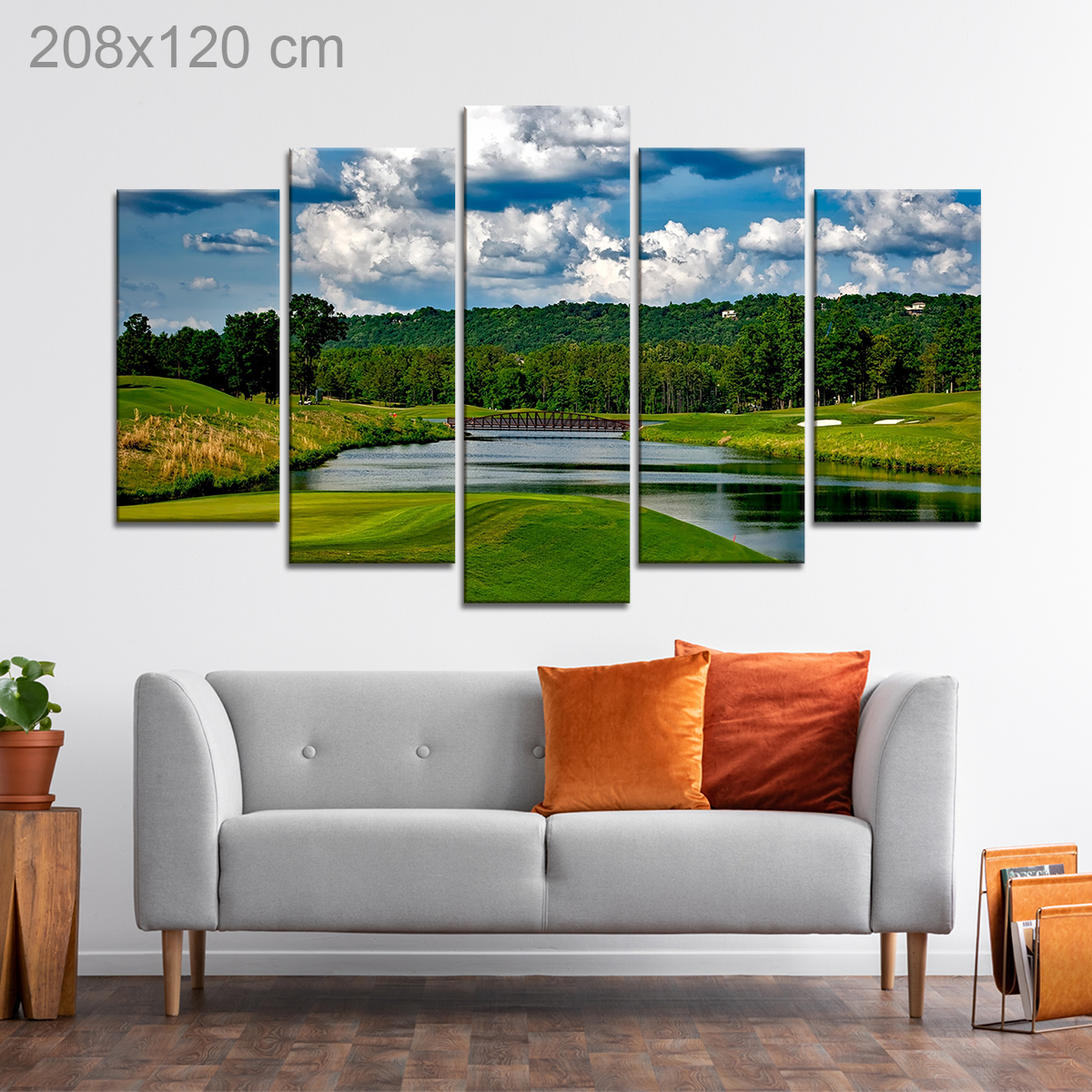 River going through a Golf Course