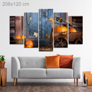 Rustic Pumpkin Wagon