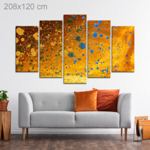 Orange Abstract Acrylic Painting