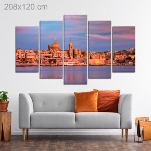 Valletta Skyline at Sunset