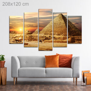 Pyramids in a Dessert in Egypt