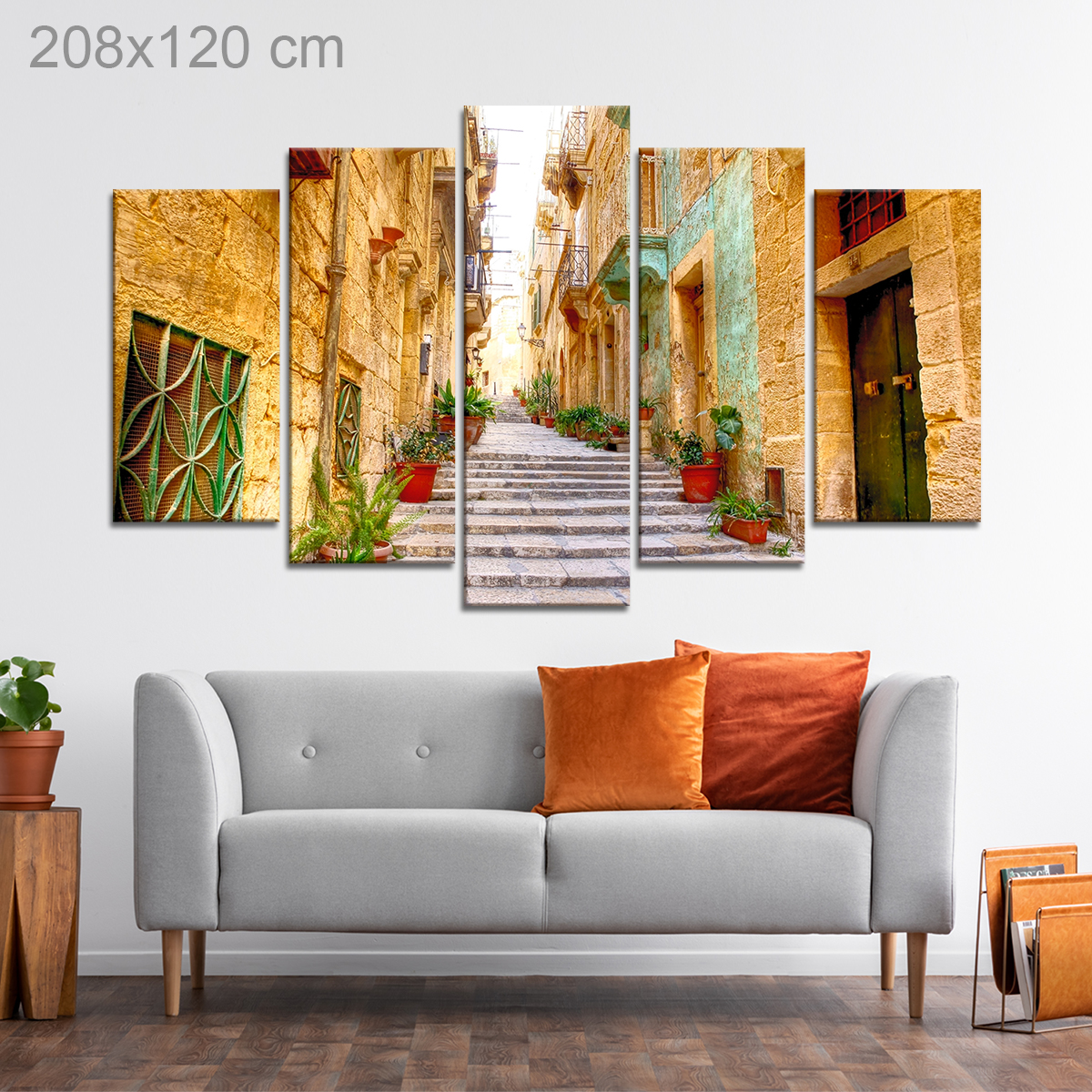 Narrow Staircase in Valletta, Malta