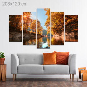 Ružín lake from the Košice Region in Slovakia in Autumn