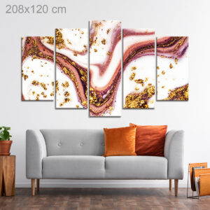 Pink and Gold Marble Pattern