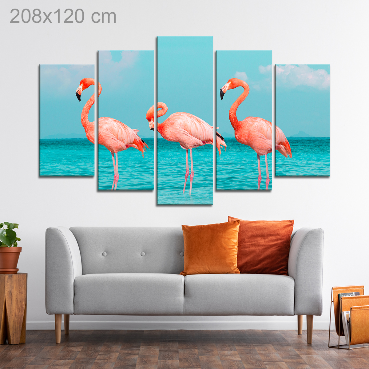 Collage of Flamingo's