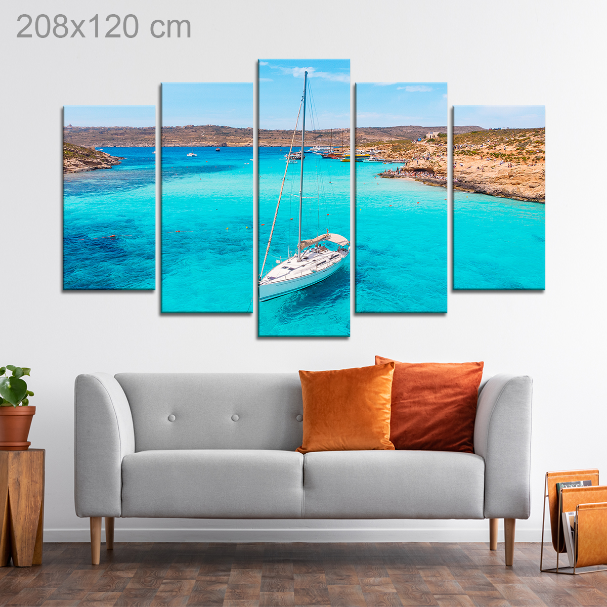 Boat on the Blue Lagoon