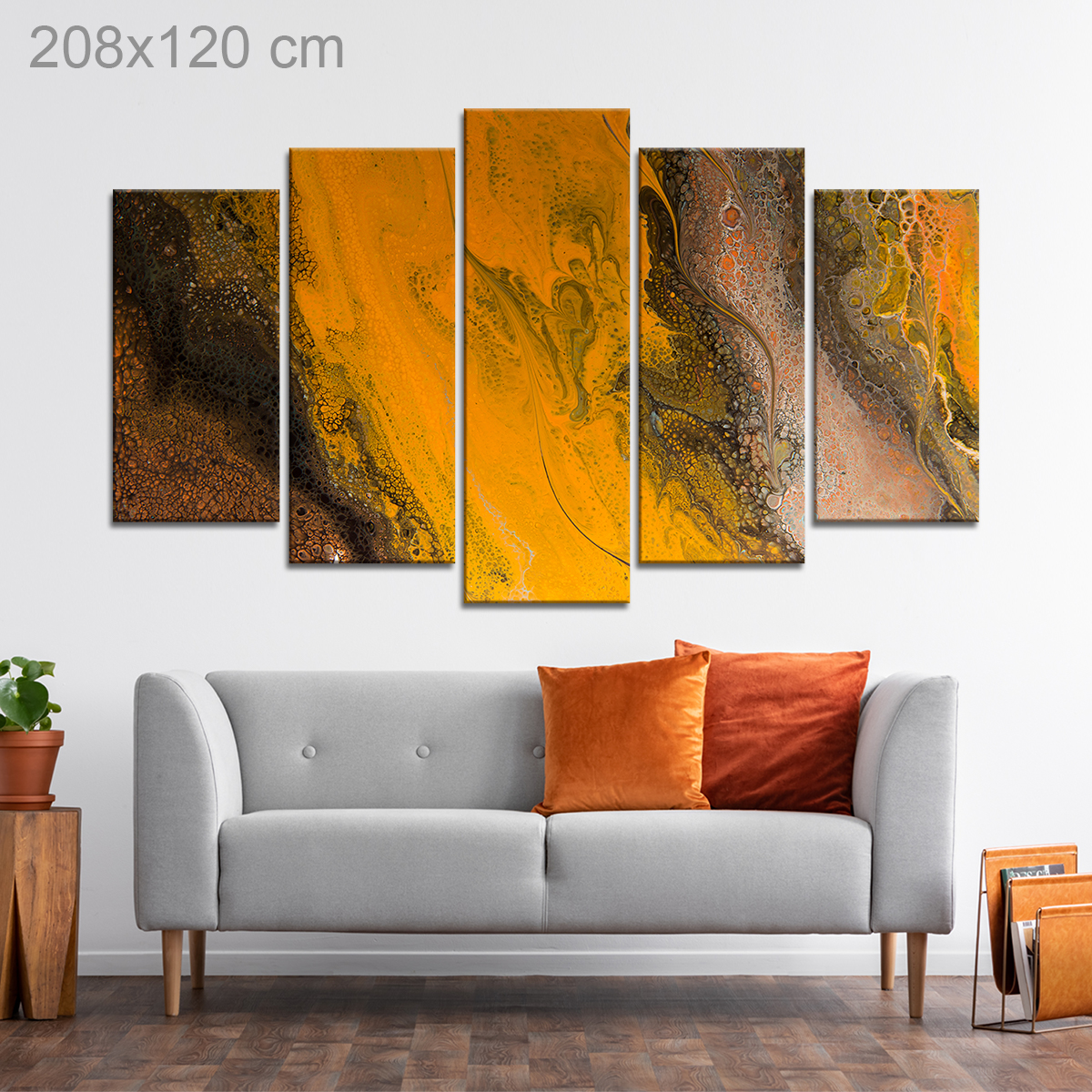 Mixed Colors Abstract Painting