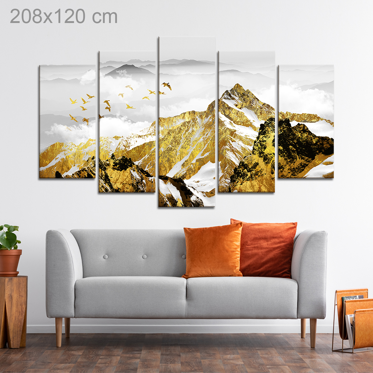 Golden Mountain Scenery
