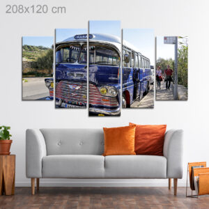 Retro Bus at Marsaxlokk, Malta