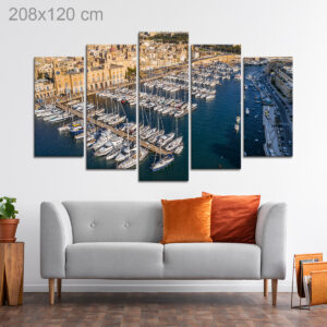 Top View of Marina Bay in Birgu, Malta