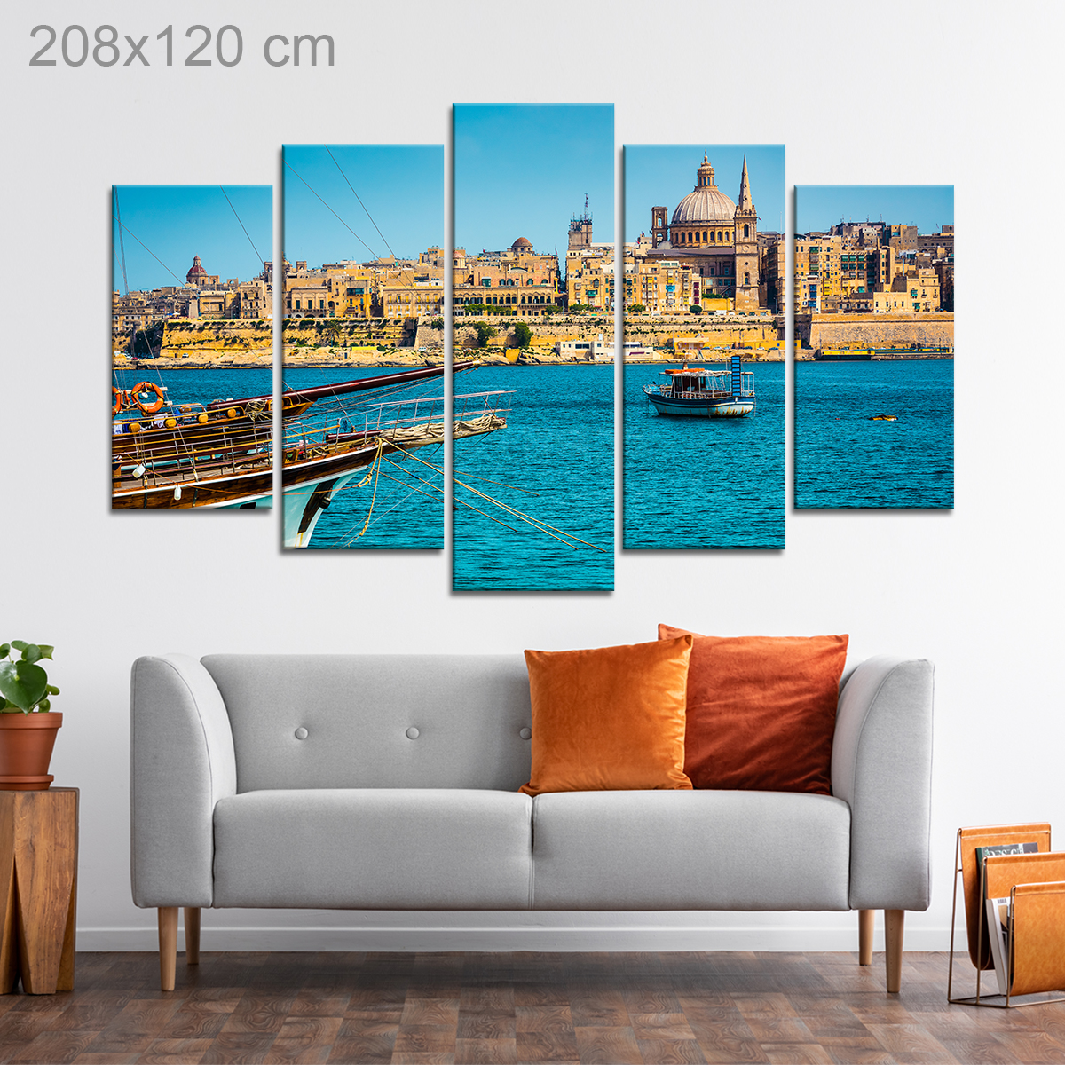 Marsamxett Harbor and Valletta Skyline