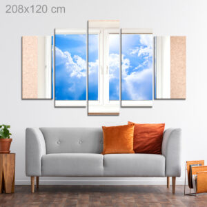 Cloudy Day Through a Window