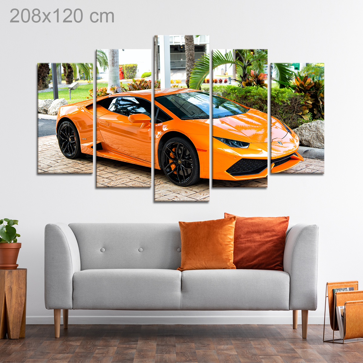 Orange Lamborghini Aventador