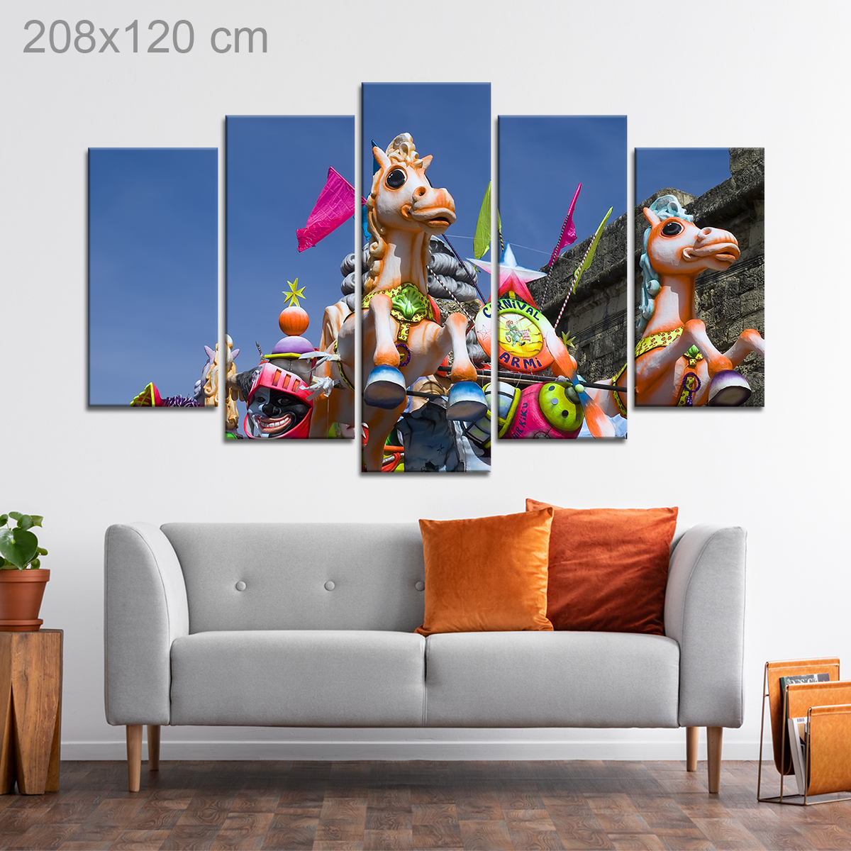 Floats of International Carnival in Malta