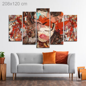 Modern Fashionable Abstract Portrait