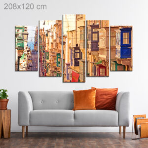 Colorful Balconies of Valletta, Malta