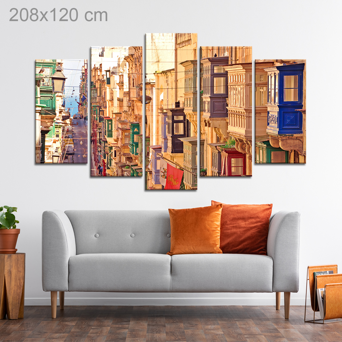 Colorful Balconies of Valletta, Malta