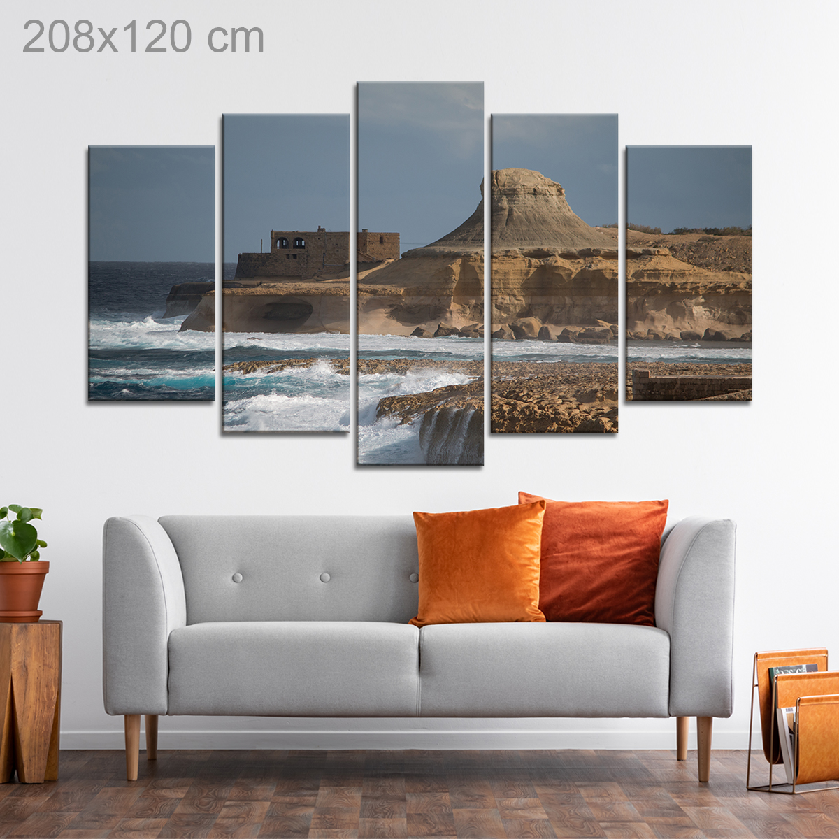 Rough Seas at Xwejni Bay, Gozo