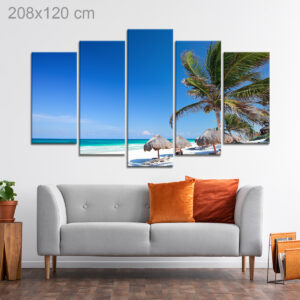 Caribbean beach in Tulum, Mexico