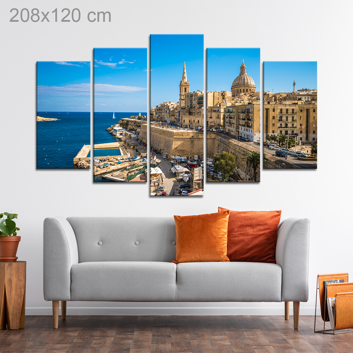 Sideview of Valletta, Malta