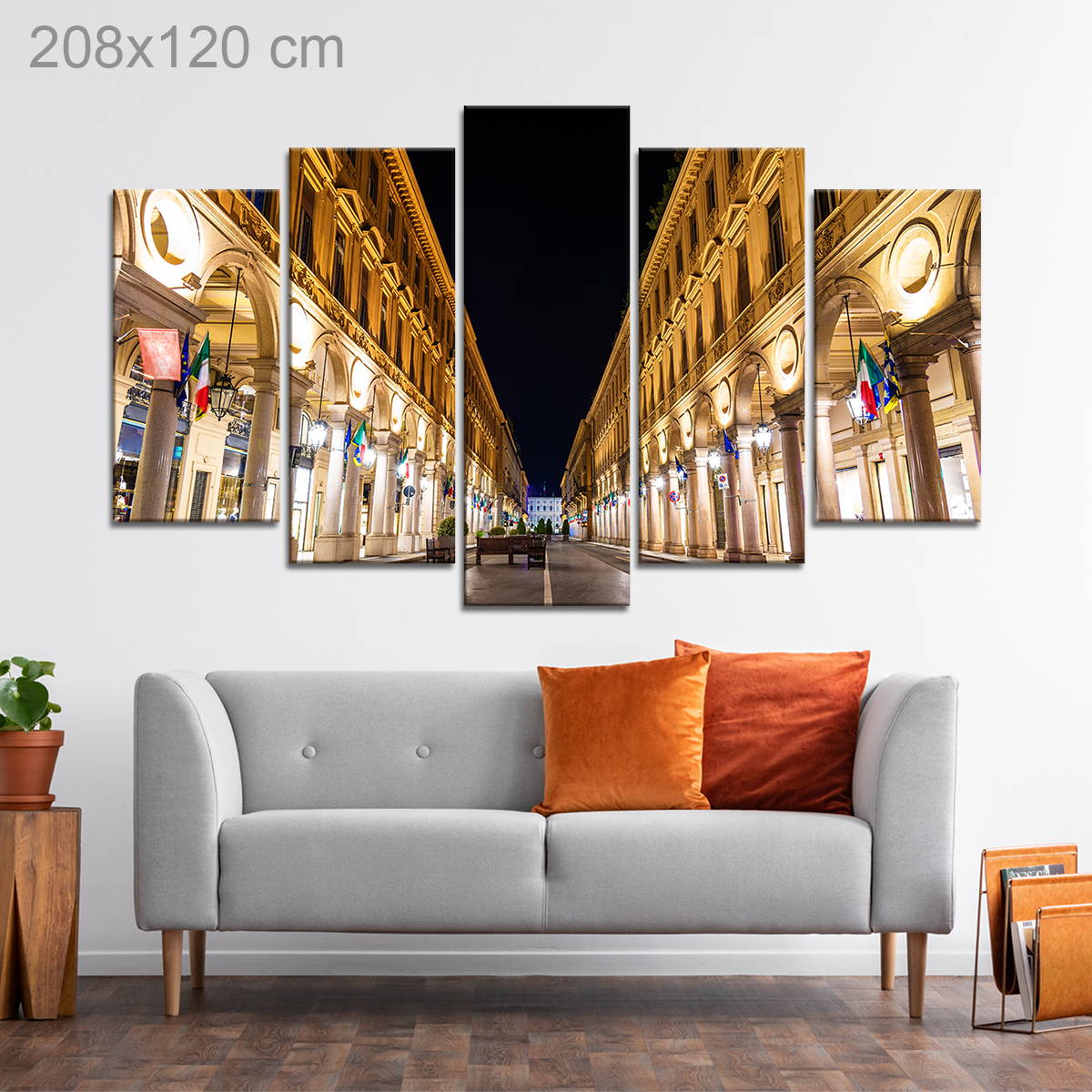 Walking through a Street in Turin, Italy