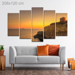 Sunset over Filfla, Malta