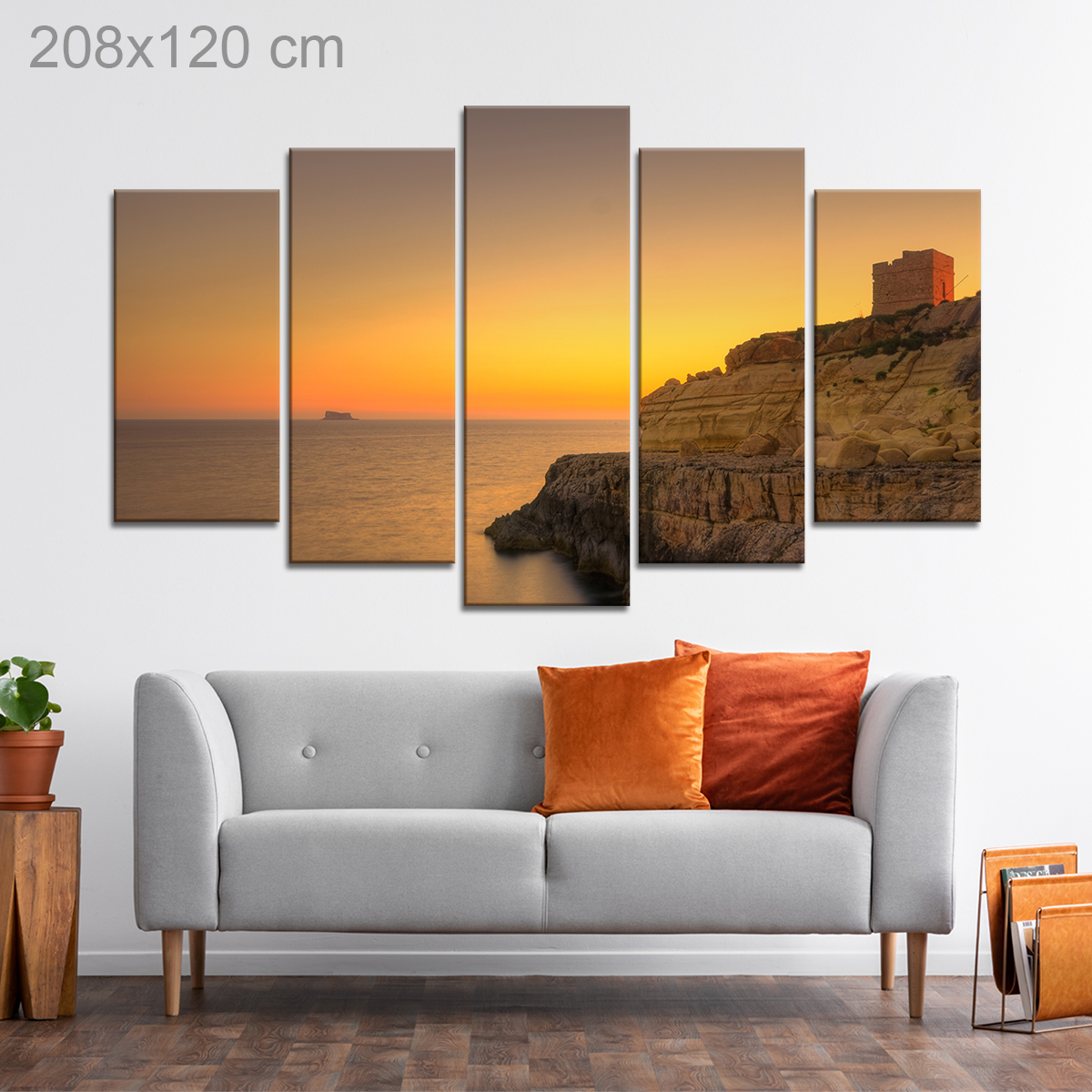 Sunset over Filfla, Malta