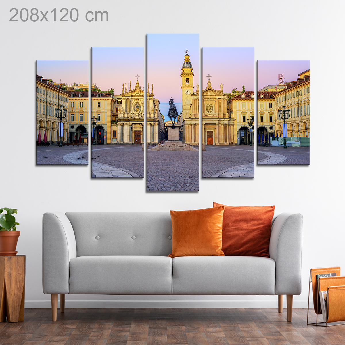 Piazza San Carlo in Turin, Italy